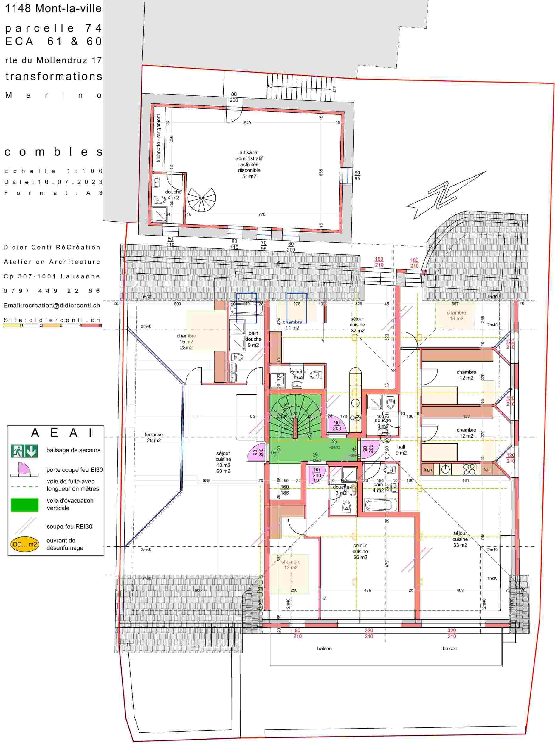 Maison de caractère à vendre – 7 logements - 2 buro/comm Mont-la-Ville (1148) — photo 8
