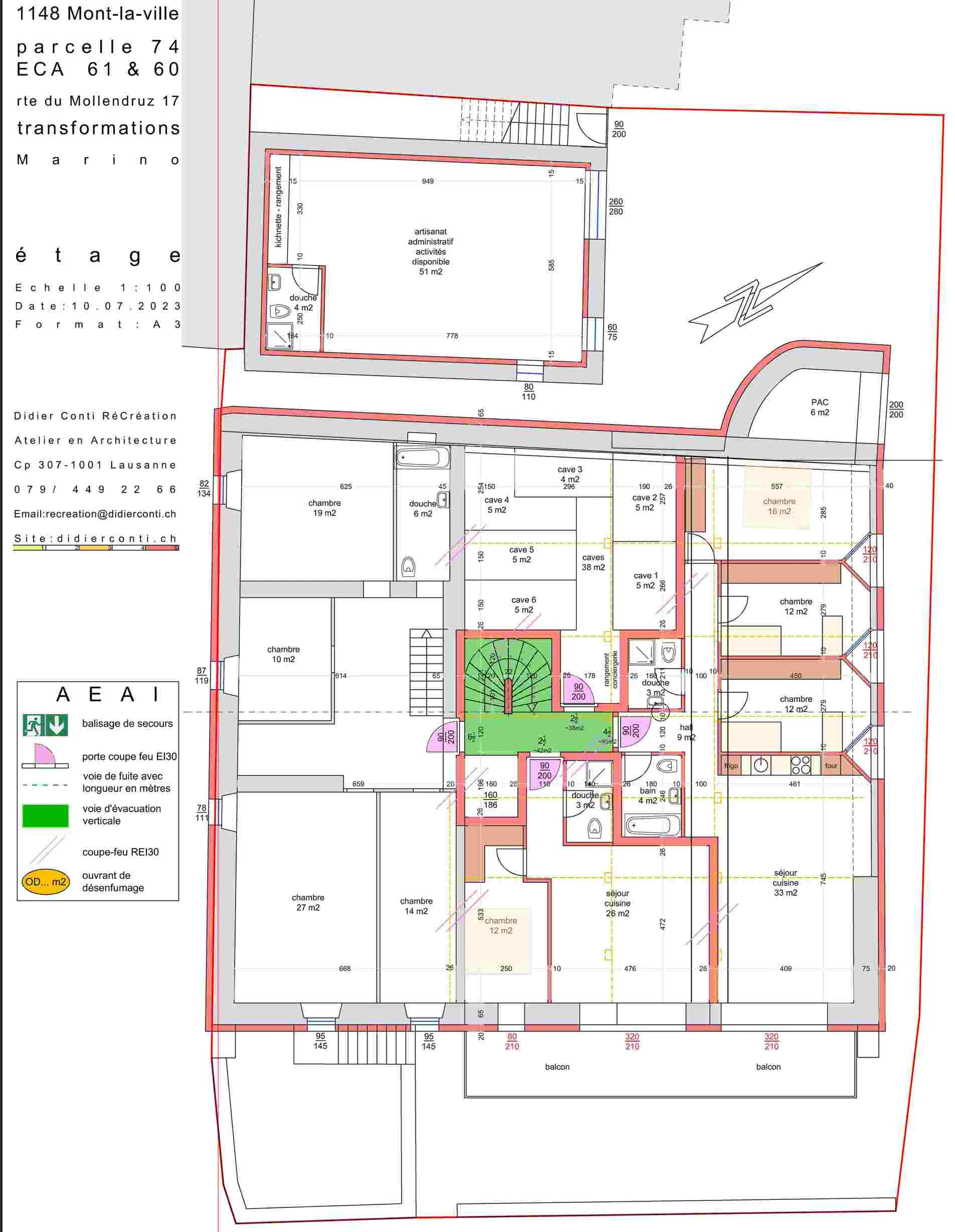 Maison de caractère à vendre – 7 logements - 2 buro/comm Mont-la-Ville (1148) — photo 7